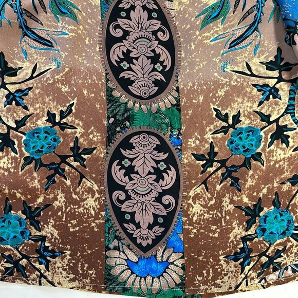 Citron Santa Monica 100% Silk Sleeveless Tank Top Blouse Abstract Lagenlook MP - Picture 7 of 10